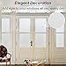 rabbitgoo Window Privacy Film, Frosted Glass Window Clings, Static Cling UV Heat Blocking Door Stickers for Home Bathroom, Removable Indoor Decal Coverings Day and Night, Pure, 17.5 x 78.7 Inches