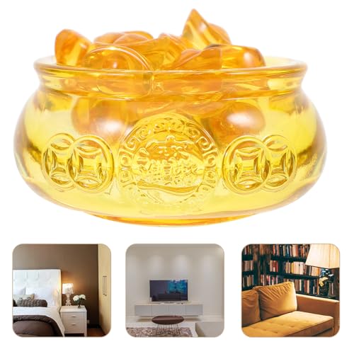 Cuenco de citrino amarillo decorativo multifuncional para mesas de salón y despacho 4