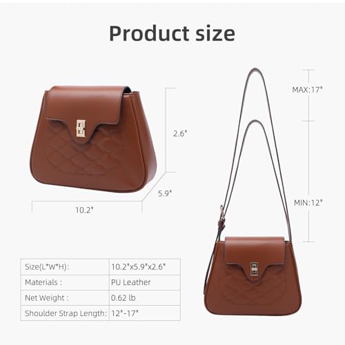Prettyzys Shoulder Bag for Women,Trendy purses for women,Vegan Leather Small Purse,Tote Bag for Women with Detachable Strap2