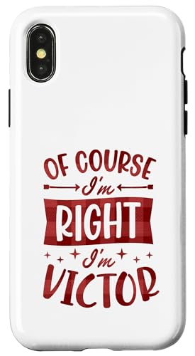 �������I'm Right I'm Victor�� �p�[�\�i���C�Y �X�}�z�P�[�X iPhone X/XS �p