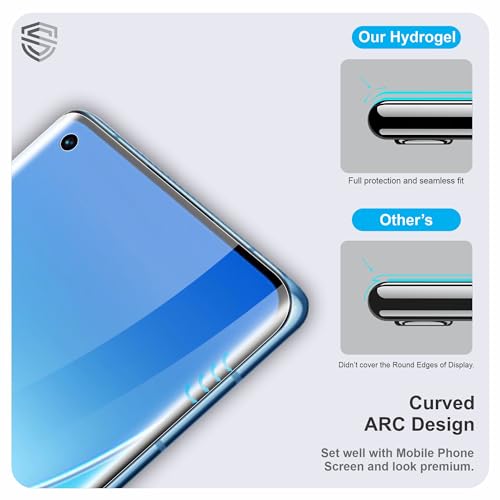 Image of TPU hydrogel Edge to Edge Screen Protector Guard For Oppo Reno6 Pro, Reno 5 Pro, 4 Pro and Realme X7 Pro (6.55 Inch) With Installation Kit | Fingerprint Compatible | Edge to Edge