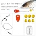 Dovesun 41PCS/151PCS Carp Fishing Hair Rigs Baits Carp Rigs Kit Fishing Equipment Accessories Size #6/#4/#2