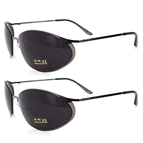 2 Pack or 1 Pack Matrix NEO Metal Wire Frame Glasses Movie Inspired Sunglasses
