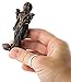 Top Collection Mini Standing Lakshmi Statue - Hindu Goddess of Good Fortune and Wealth Sculpture in Premium Cold Cast Bronze - 3.25-Inch Collectible Figurine (Sm. Lakshmi)