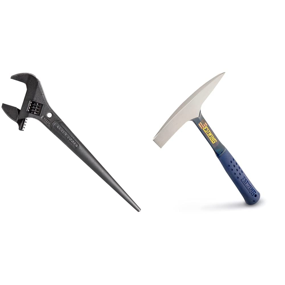 Klein Tools Adjustable Wrench and Welding/Chipping Hammer