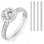 Ring Adjuster for Loose Rings - Ring Tightener - Invisible Ring Sizer Guards for Women and Men - 4 Sizes for Different Band Widths