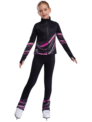 Ensemble patinage artistique fille polaire veste sweat zippé et legging