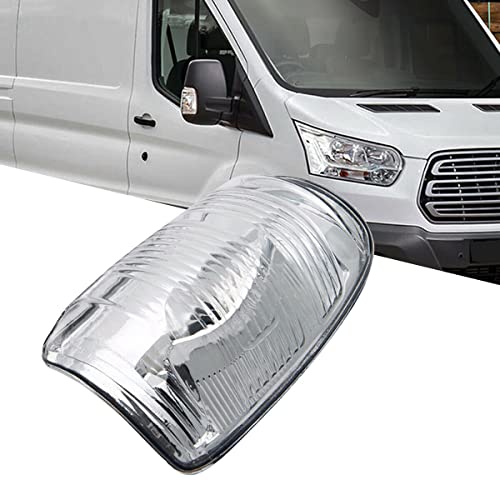 GSRECY Clignotant de rétroviseur de portière ambre/transparent compatible avec Ford Transit MK8 2014  ON (côté droit, lentille transparente)