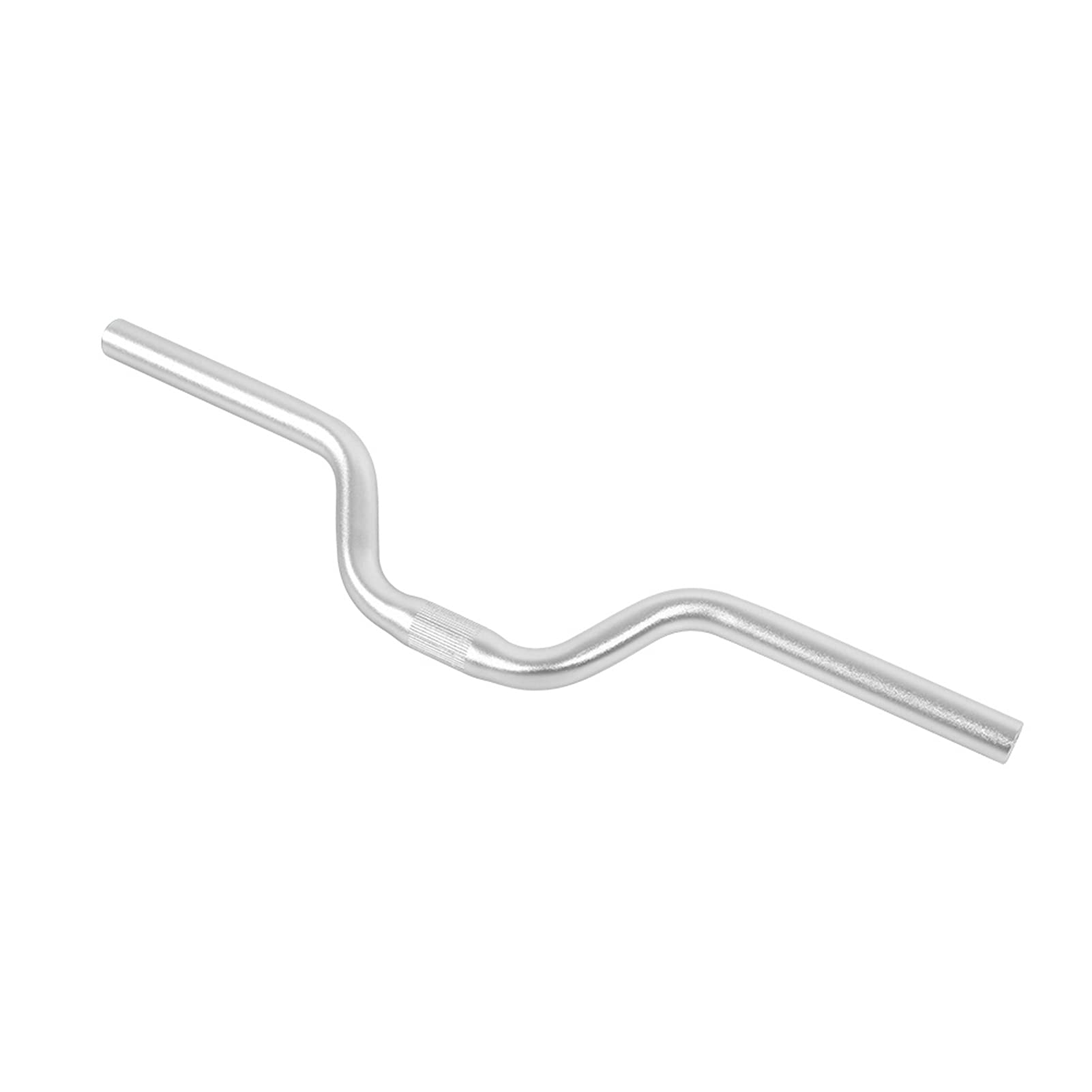 Keenso Mountain Bike Handlebars, 25.4mm×520mm Aluminum Alloy High Rise Bike Handlebars Cycling Sports Riser Bar Components (Silver)