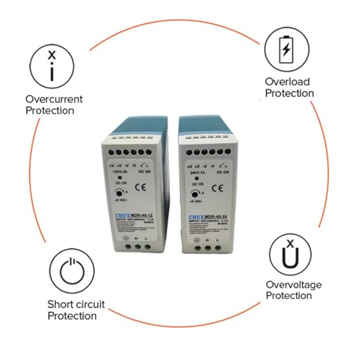Alimentation à découpage 5V mdr-40w pour rail din industrielle