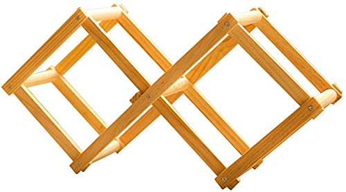 Soporte de vino plegable de madera para 7 botellas miniatura 1