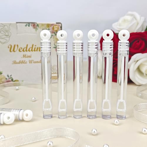 Bulk Mini Bubble wands for Wedding 100 Count,Party Favors Supplies for...