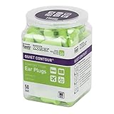 Flents Ear Plugs, 50 Pair, Ear Plugs for Sleeping, Snoring, Loud Noise, Traveling, Concerts, Construction, & Studying, Contour to Ear, NRR 33