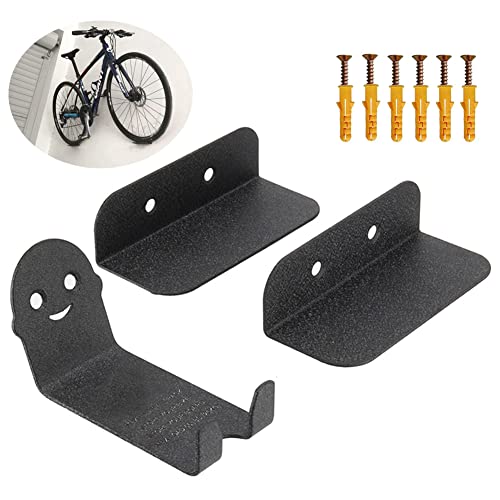 Fahrradhalterung zur Wandmontage, Fahrradhalterung - Fahrradständer - hergestellt aus Karbonstahl, 3 Stück zur Wandmontage Cover