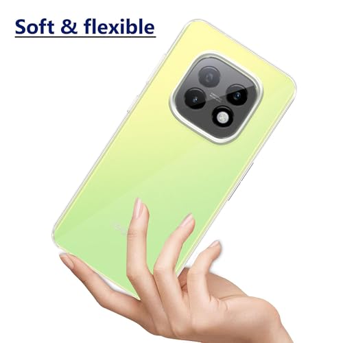 Image of Amazon Brand - Solimo for Realme Narzo 70 Turbo 5G Premium Transparent Soft Silicon Crystal Clear Back Cover [Transparent] - Pack of 2