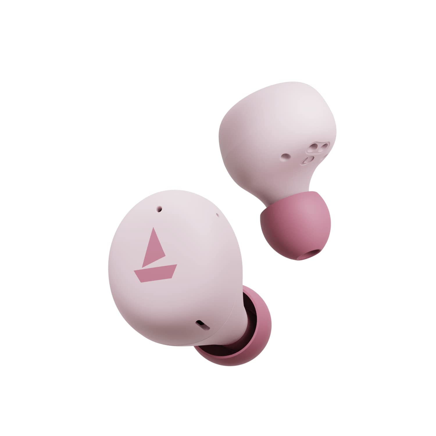 boAt Airdopes 381 Bluetooth Truly Wireless in Ear Earbuds with 20 Hours Playback, ASAP Charge, IWP Technology, IPX5 and Touch Control(Mint Pink), One Size