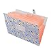 Produktbild OffiConsent A4 Floral Expanding File Folder 8 Pockets A4 Plastic with Snap Closure (Blue)