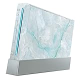 Skin kompatibel mit Nintendo Wii Folie Sticker Blau Muster Design