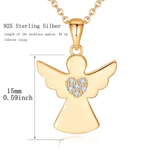 Collar de la suerte con ángel de la guarda para protección de mujer 5