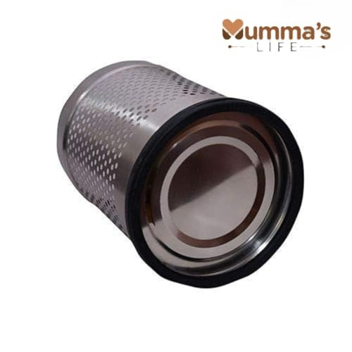 Image of Mumma's LIFE Stainless Steel Open Perforated Dustbin Without Lid| Garbage Bin Pack of 2 (Perforated Dustbin Pack Of 2 (9+18 Litre))