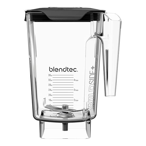 Blendtec 90 oz WildSide+ Jar - Replacement Kitchen Blender Jar - Compatible with All Blendtec Blenders - 36 oz Blending Capacity - Clear