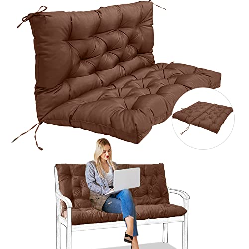 Coussin de banc imperméable avec dossier pour vos après-midis de détente sur la terrasse