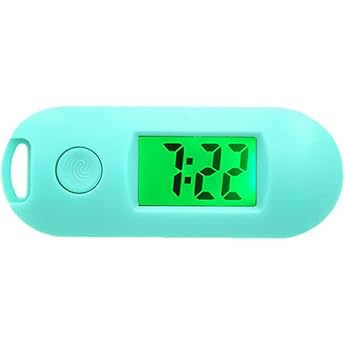 Multifunctional Key Fob Watch Wide Application and Compact Digital Electronic Pocket Watch Digital Electronic ABS Watch Green