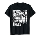 Arborist Mens Tree Climber Vintage My Money Grows On Trees T-Shirt