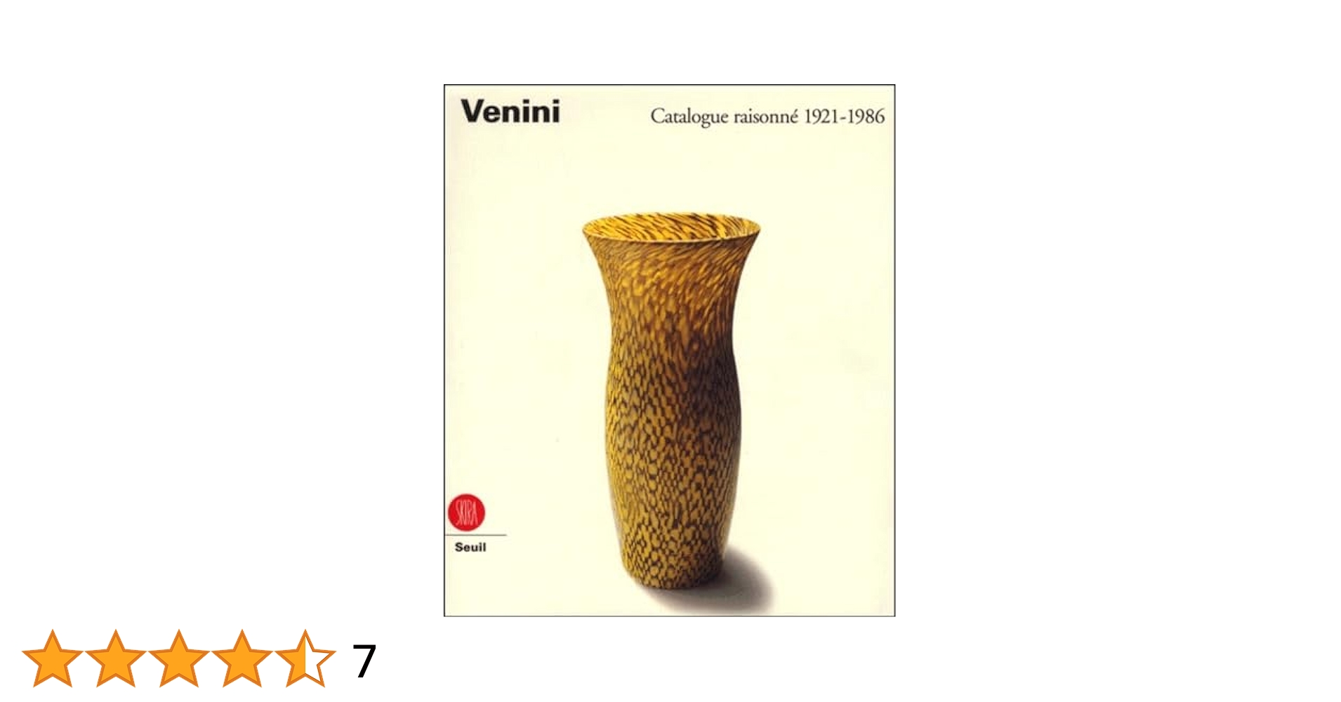 アート・デザイン・音楽 Venini Catalogue Raisonne 1921-1986 Book : Venini - Catalogue Raisonne 1921-1986