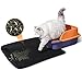 KJSXUUE Tapis litiere chat, tapis litiere, Conception en nid d'abeille à double couche, tapis de litière pour chat facile à nettoyer, imperméable et antidérapant (40x50cm)