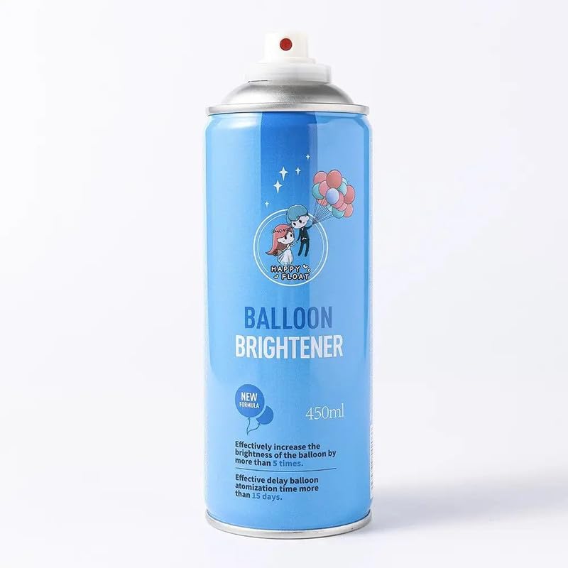Balloon Brightner and Shiner Spray for Latex,Matt, Metallic, Rubber, Pastel Balloon for Shining and Glow Sprayer Pack of 1-450 Ml