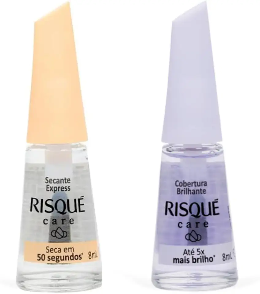 Kit Risqué Care Cobertura Brilhante e Secante Express 8ml