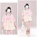 Y2K Cutecore Kawaii Teen Shirt Coquette Harajuku Oversize Japan Cat Print Cute Tshirt Top Clothes (Pink,Small)