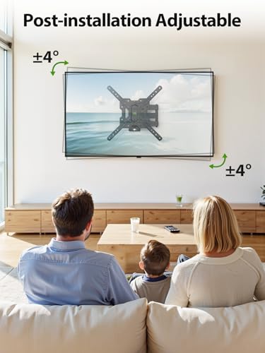 undefined USX MOUNT UL Listed Full Motion TV Mount, Swivel Articulating Tilt TV Wall Mount for 26-65 Inch LED, 4K, Wall Mount Bracket with VESA 400x400mm Up to 77lbs, Perfect Center Design -XMM006-1 の商品画像 2