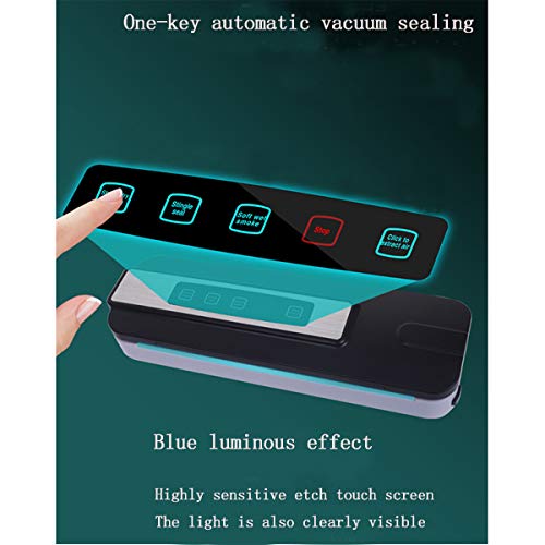 Vakuumierer Vakuumiergerät, Automatische Getreideversiegelung, Starterkit | LED-Anzeigelampe | Leicht Zu Reinigen | Nass… – Bild 3