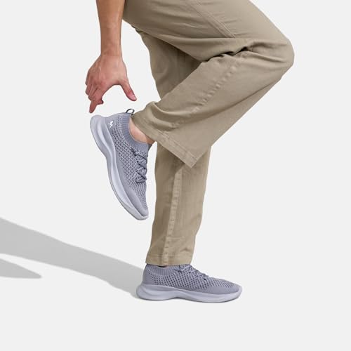 Image of Neeman's Knit Gliders Men Sneakers | Stylish Casual Shoes for Men with Airknit Breathable Upper | Anti-Skid EVA Sole Footwear | Lightweight Lace-Up Sneaker