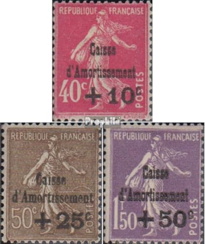 Prophila Collection Francia 252-254 completo sellado 1930 deudas