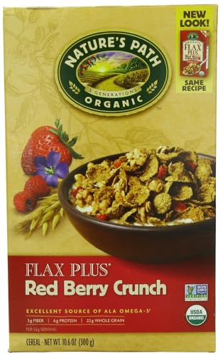 Natures Path Organic Cold Flax Plus Red Berry Crunch Cereal, 10.5 Ounce - 12 per case.12 image 2