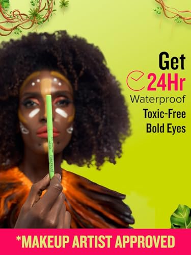 Image of Daily Life Forever52 Amazonic Black Kajal | 24Hr Long Stay | One Stroke Smooth Glide | Waterproof, Smudgeproof & Fadeproof | Deep Matte Finish | Vegan, Cruelty Free & Dermatologically Tested (0.35g, 1pc)