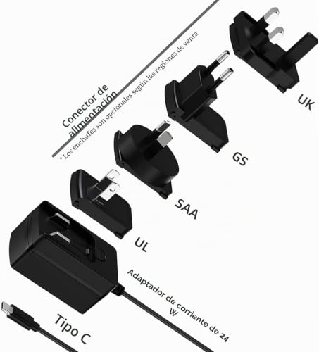 Adaptador MeLE 12V 2A DC con enchufes intercambiables para Mini PC Quieter2Q 3