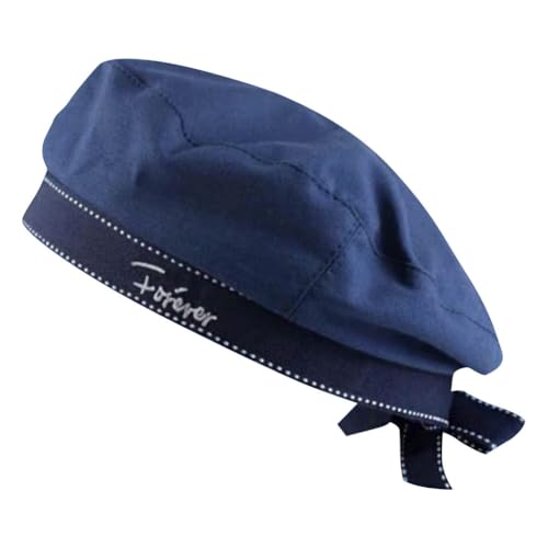 Besforta Navy Sailor Hat Stylish Navy Beret Cap with Bow-Knot Lolita JK Costume Accessory