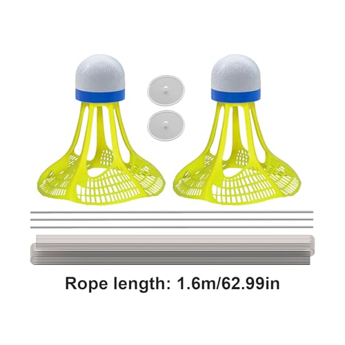 Badminton Trainer Kit - Selbstpraxisrebounder | Elastic Swing Trainer | Einzelspieler -Rebound -Übungswerkzeug, Lumineszenzball -Trainingset, Ausrüstung für Kinderübungen