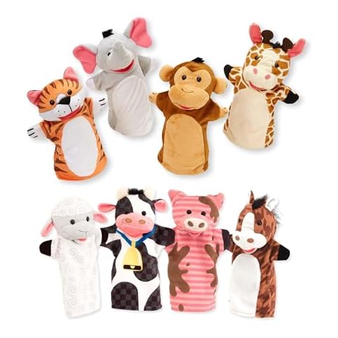 Melissa & Doug Animal Hand Puppets (Set of 2) Cover
