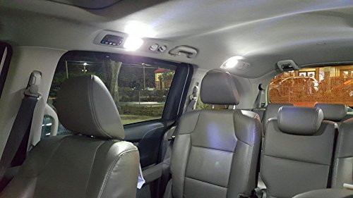 AUTOGINE 10pcs Super Bright Error Free 194 168 175 2825 W5W T10 912 LED Bulbs Xenon White 3030 Chipset for Car Interior Dome Map Door Courtesy Trunk License Plate Lights - Thumbnail 2