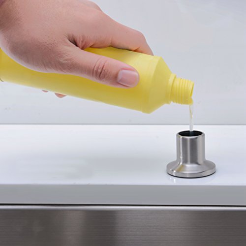 Wenken Soap Dispenser, Stainless Steel Kitchen Sink Soap Dispenser Built In Hand Soap Dispenser Pump Large Capacity 17 Oz Bottle Zinc Alloy Nozzle Brushed Nickel #TOP3