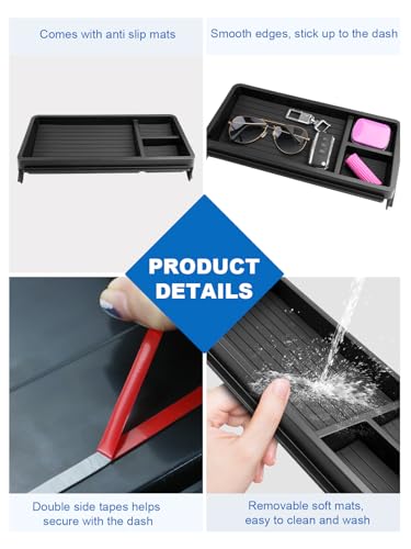 Image of CDEFG Dashboard Storage Tray for 2026 Mazda CX5 12.9 inch Screen, for 2026+ Mazda CX-5 (S /Select /Preferred /Premium) Accessories Behind-Screen Dash Organizer Storage Box (Not for Premium Plus)