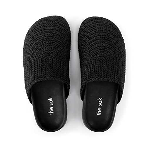 The Sak Bolinas Clog Shoe - Women's Slip On Sandal for Indoor & Outdoor Use, Comfortable Mule Shoes, Black