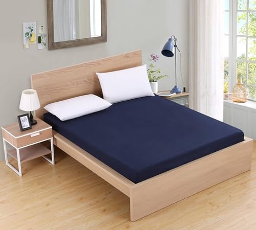 Drap housse 90x200 bonnet 25cm protecteur matelas épais - 2