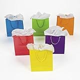 Fun Express Medium Neon Gift Bags, 2-Dozen, 9-Inch Tall