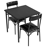 Photo Gallery garvee set da pranzo industriale 3 pezzi per 2 persone, tavolo da cucina compatto con 2 sedie imbottite in pu, mobile salvaspazio per piccoli spazi e angolo colazione perfetto per piccoli spazi: Photo Gallery garvee set da pranzo industriale 3 pezzi per 2 persone, tavolo da cucina compatto con 2 sedie imbottite in pu, mobile salvaspazio per piccoli spazi e angolo colazione perfetto per piccoli spazi: